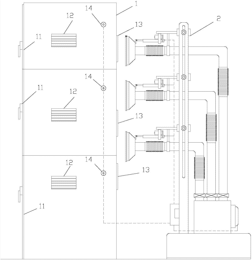 Power cabinet and cooling control method thereof