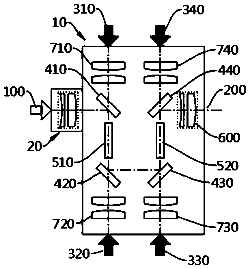 Cascadable laser traveling wave amplifier