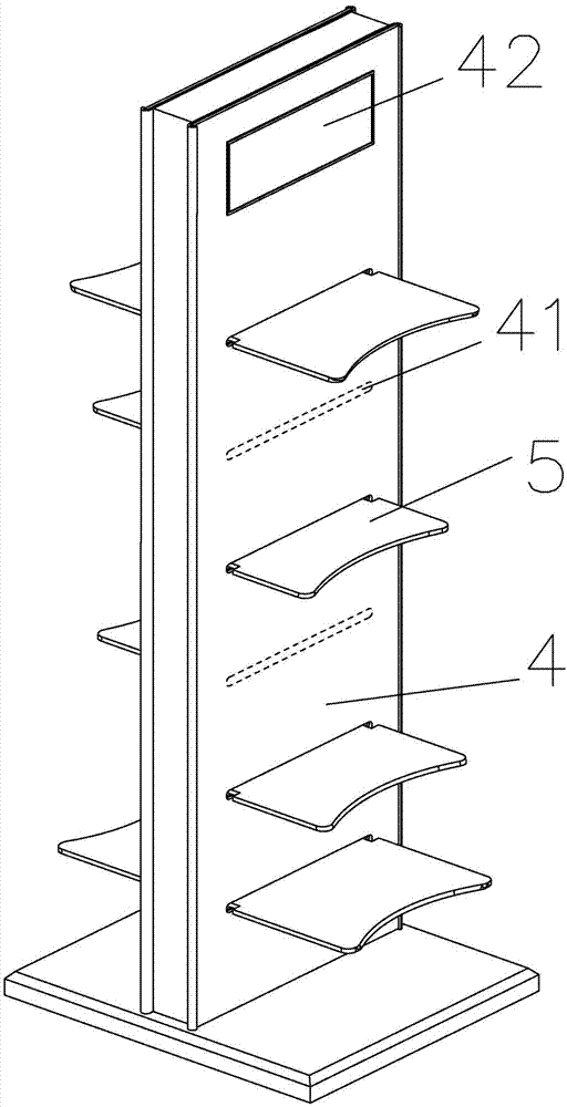 Deformable goods shelf