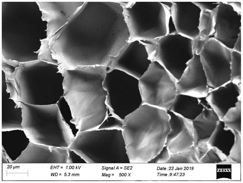 Universal polyester high-ratio foamed bead and preparation method thereof