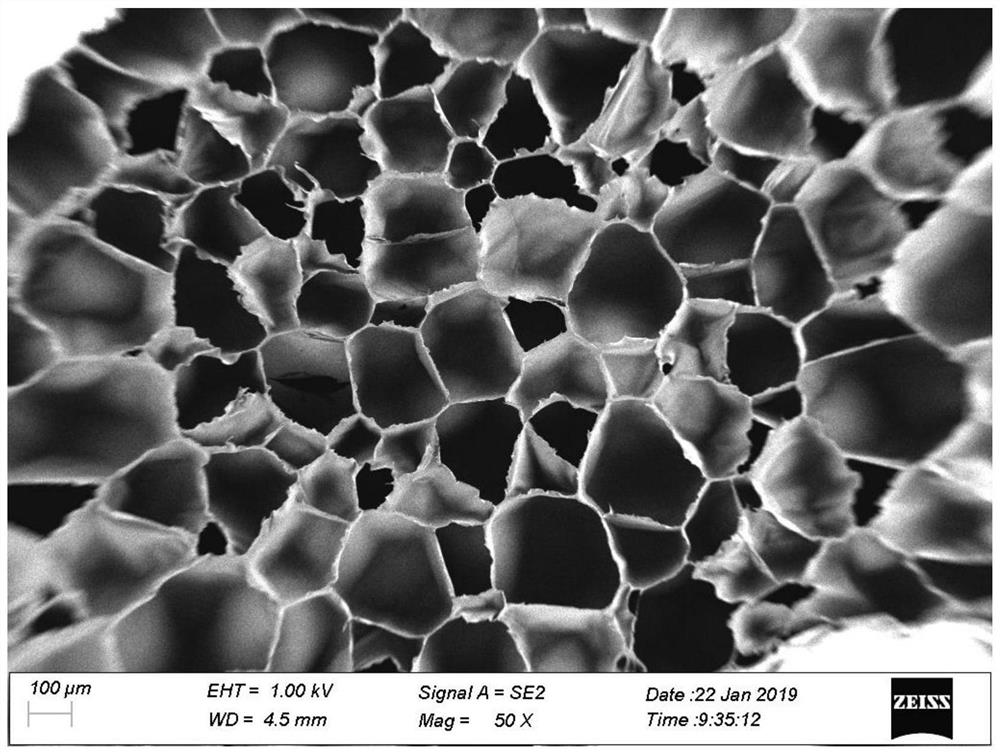 Universal polyester high-ratio foamed bead and preparation method thereof