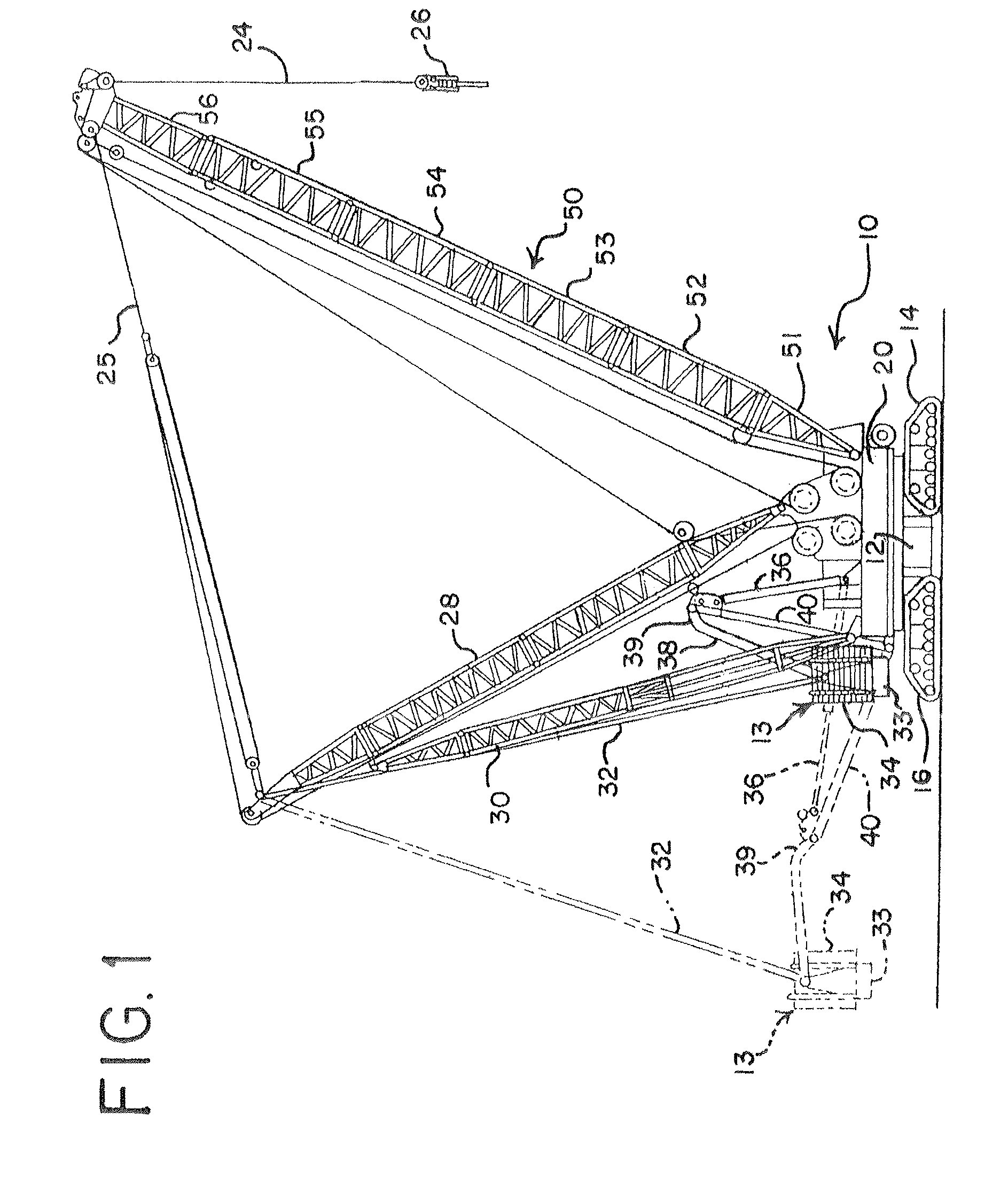 Pinned connection system for crane column segments