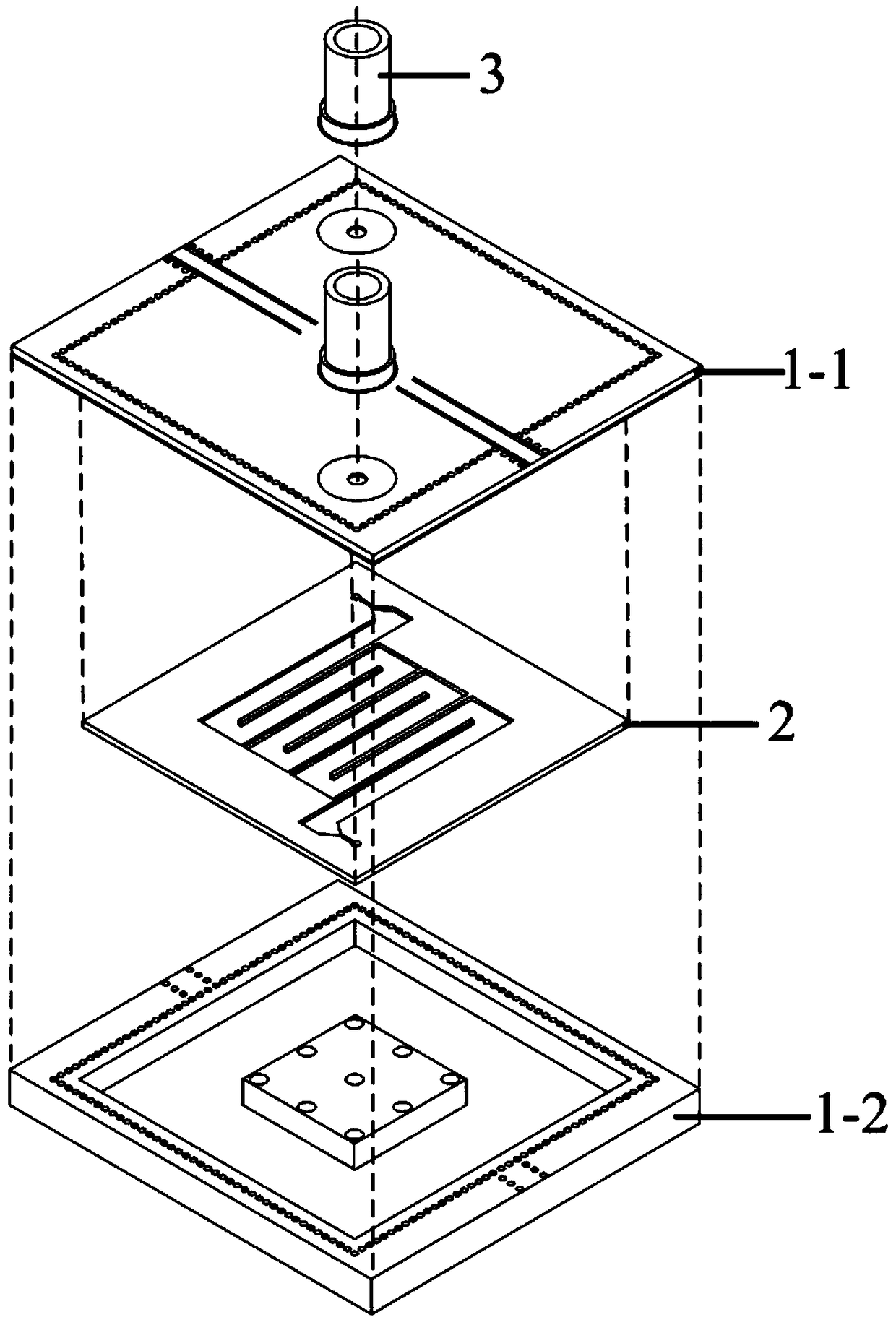 Microwave sensor based on substrate integrated waveguide and microfluidic technology