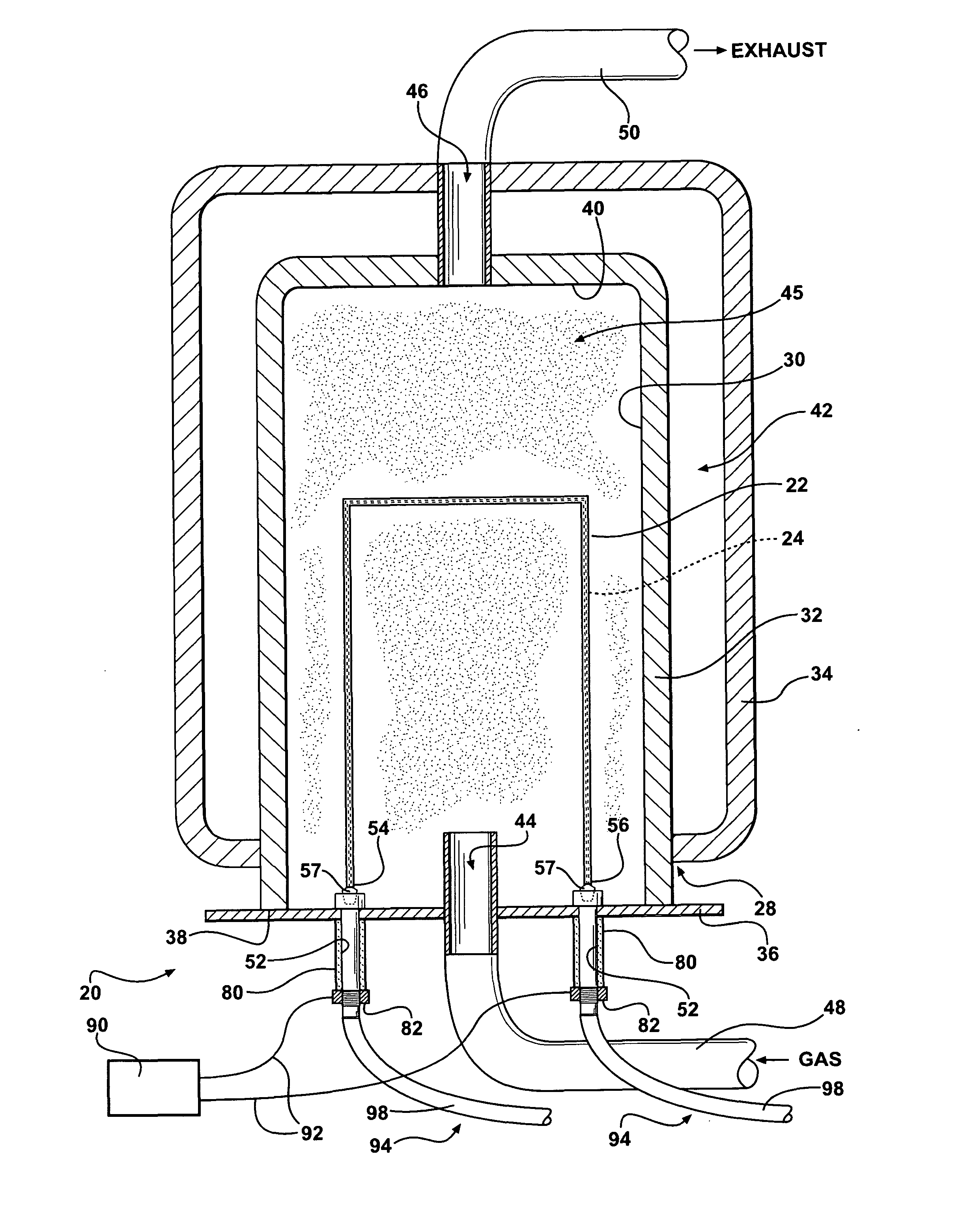 Manufacturing Apparatus For Depositing A Material And An Electrode For Use Therein