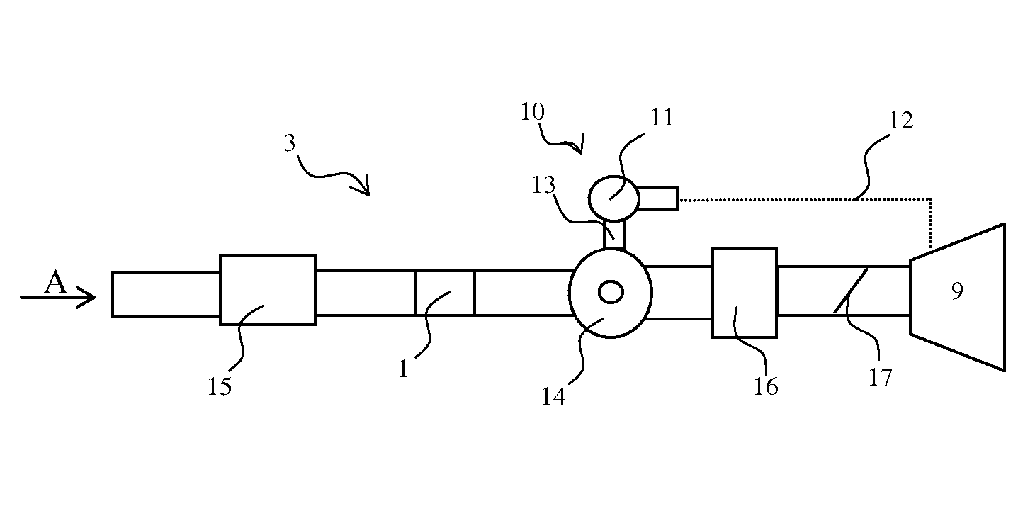 Anti-noise device for the air intake conduit of a supercharged internal combustion engine