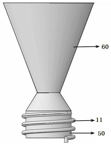 Cooperative air suction type liquid rocket engine propellant supply system