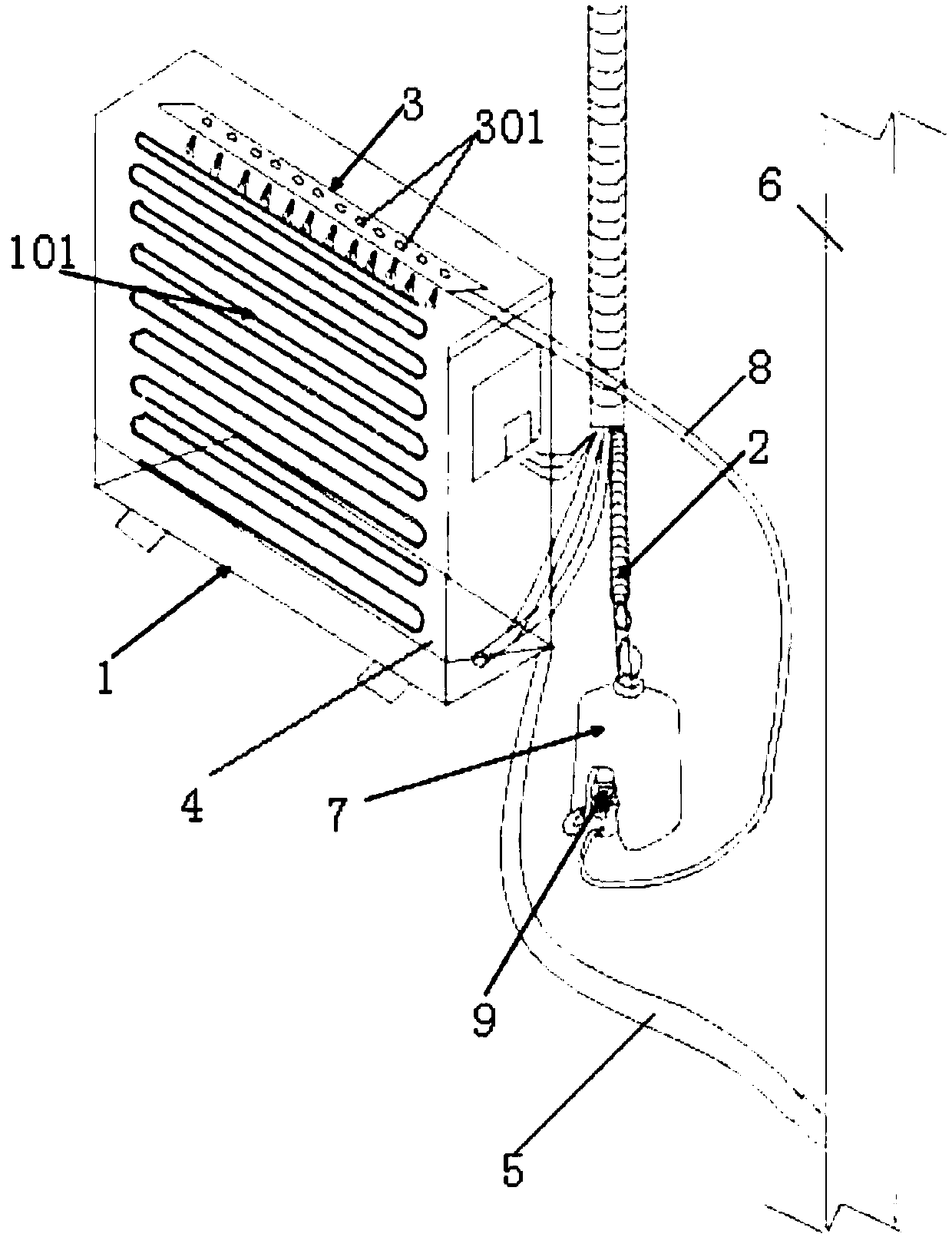 Cleaning system of air conditioner outdoor unit