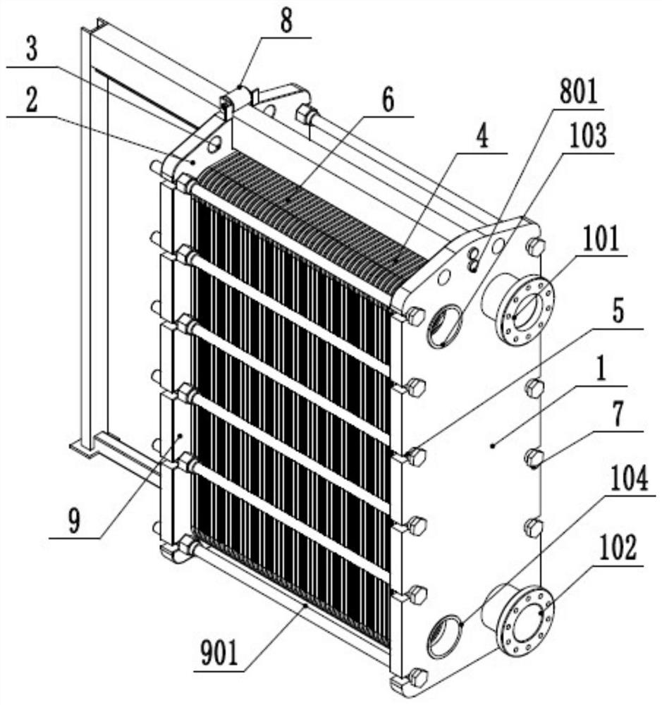 Leakage-proof synergistic plate heat exchanger