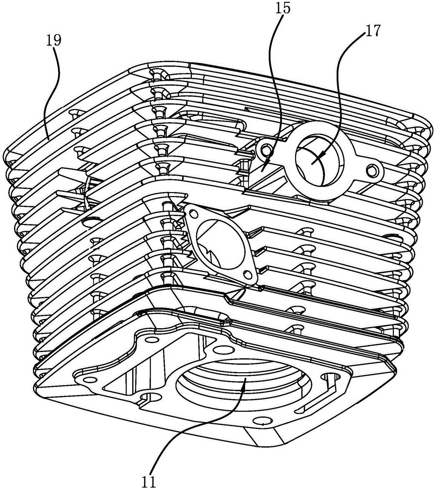 Air-cooling structure of internal combustion engine of motorcycle