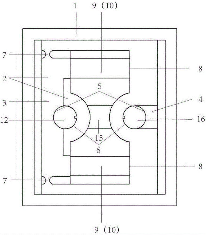 U-shaped stepping piezoelectric actuator and method based on double-clamping-plate outage locking mechanism