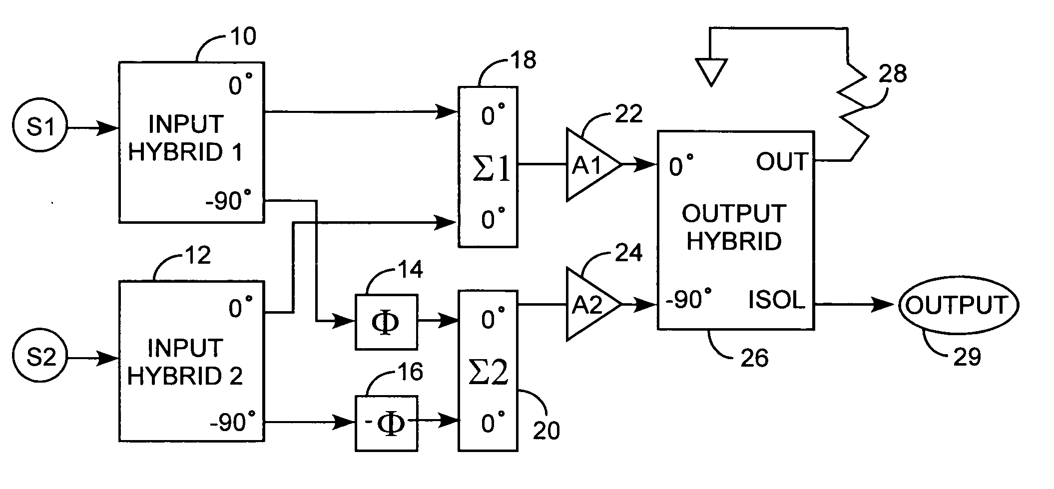 Multiple signal intermodulation reduction system