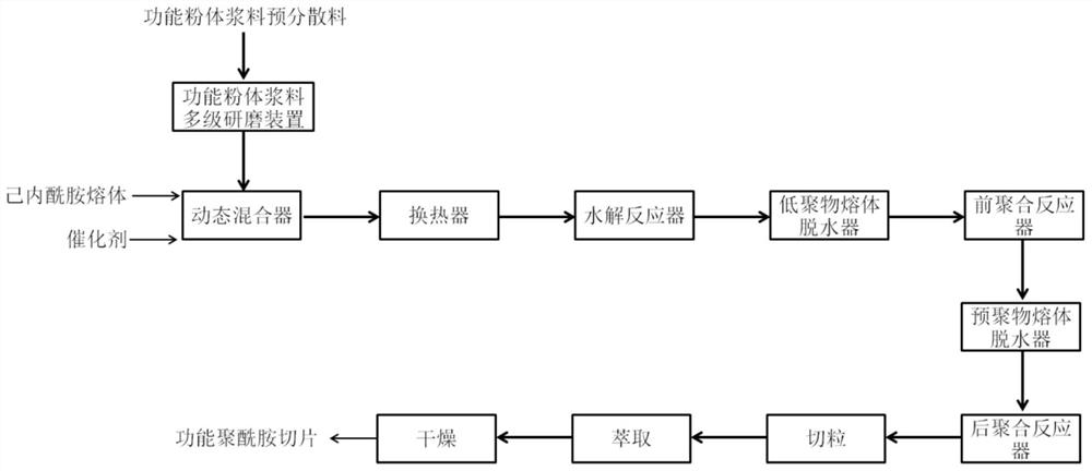 Functional polyamide and its continuous production method