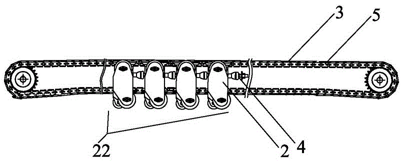 Flexible conveying device, conveying manner therefore and baggage transporter with device