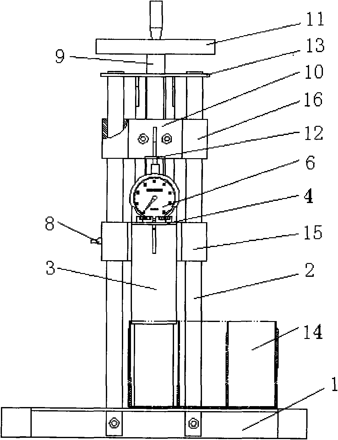 Opening strength detector for storage battery