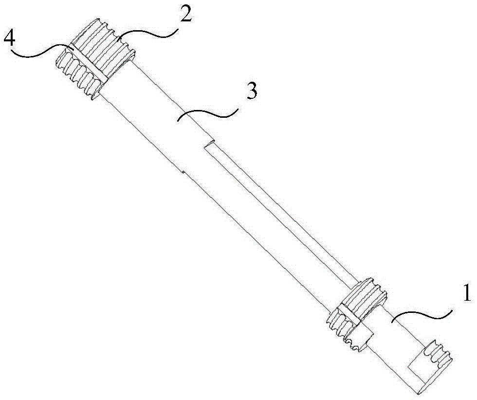 Composite threaded gauge achieving rapid detection