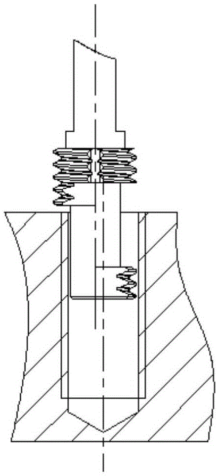 Composite threaded gauge achieving rapid detection