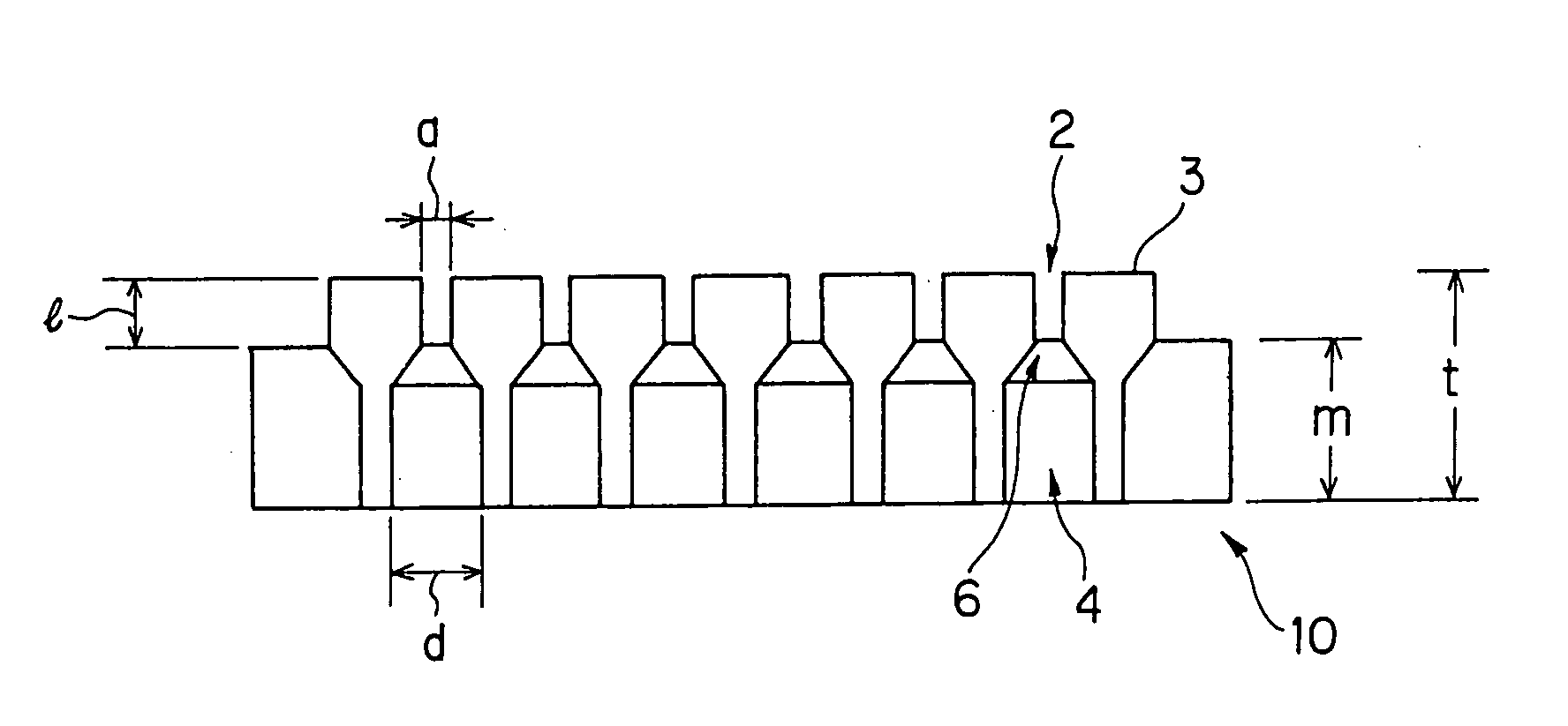 Honeycomb forming ferrule and jig for honeycomb forming ferrule using the ferrule