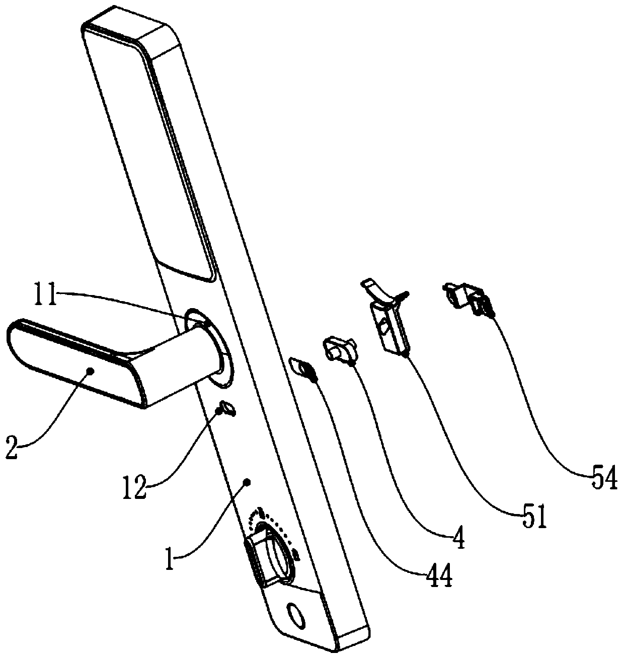 Anti-cat-eye unlocking structure of intelligent lock