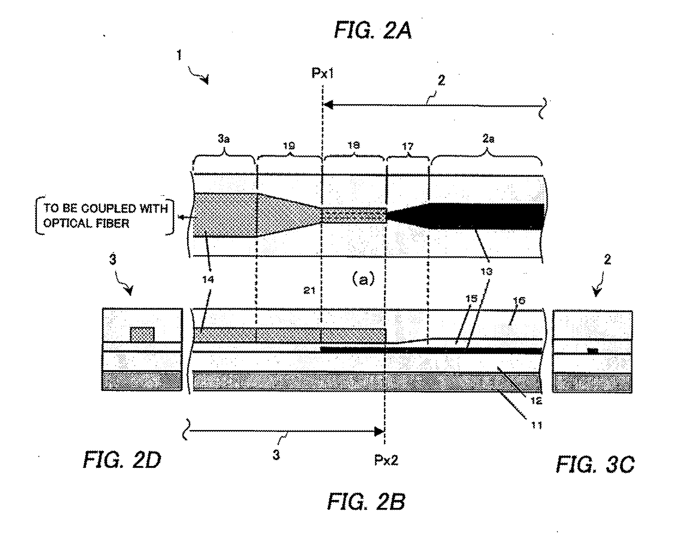 Optical waveguide and spot size converter using the same