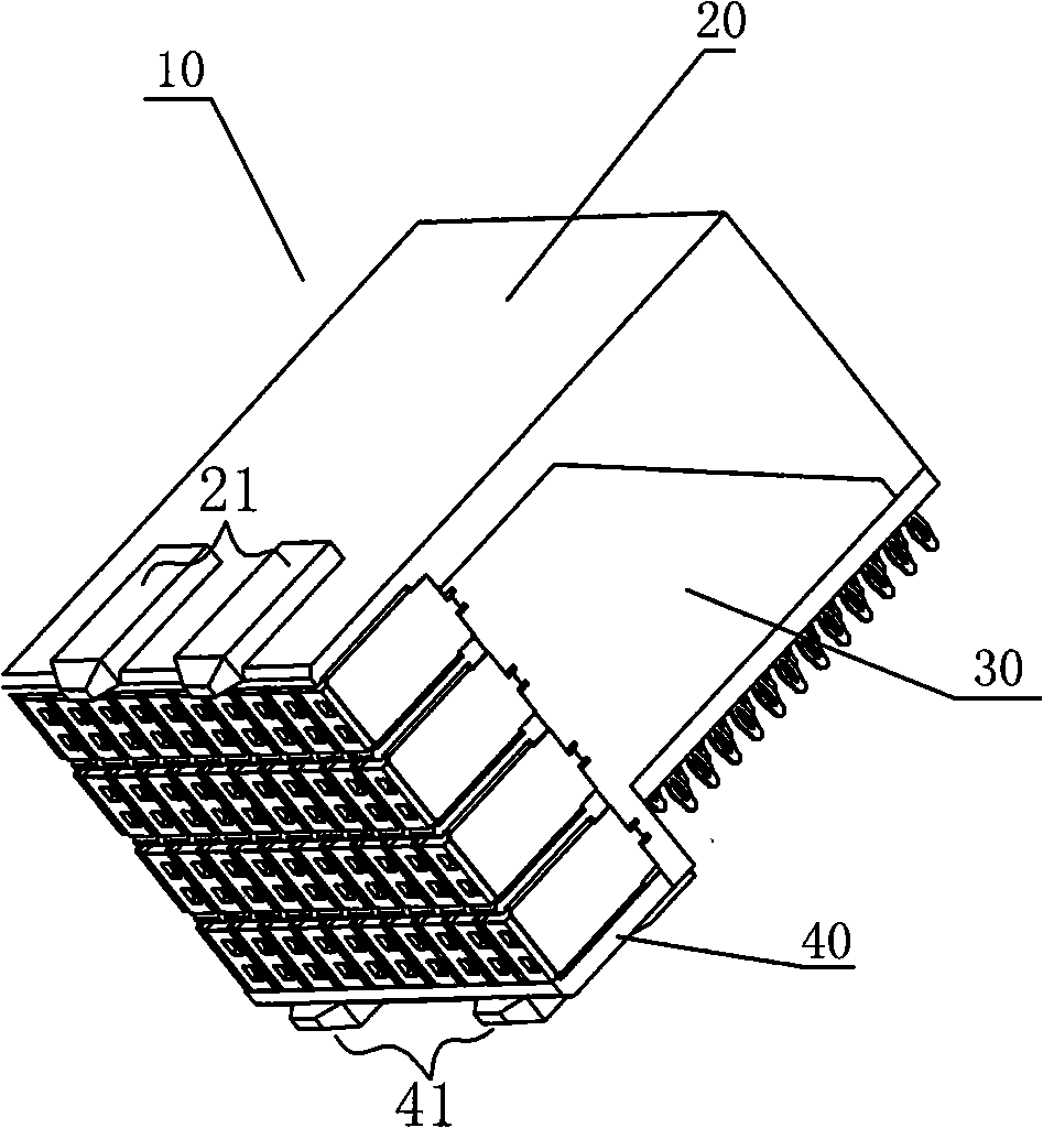 Backing plate connector having circuit board