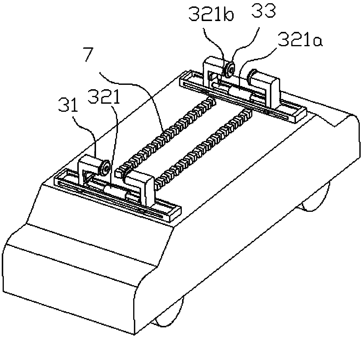 Electric vehicle capable of being connected into track for operation