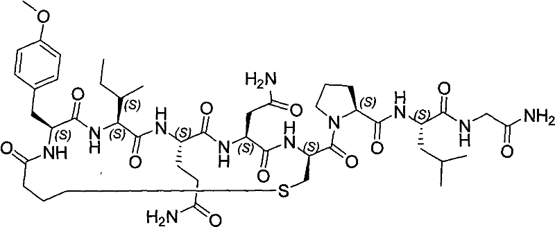 Solid phase preparation method of carbetocin