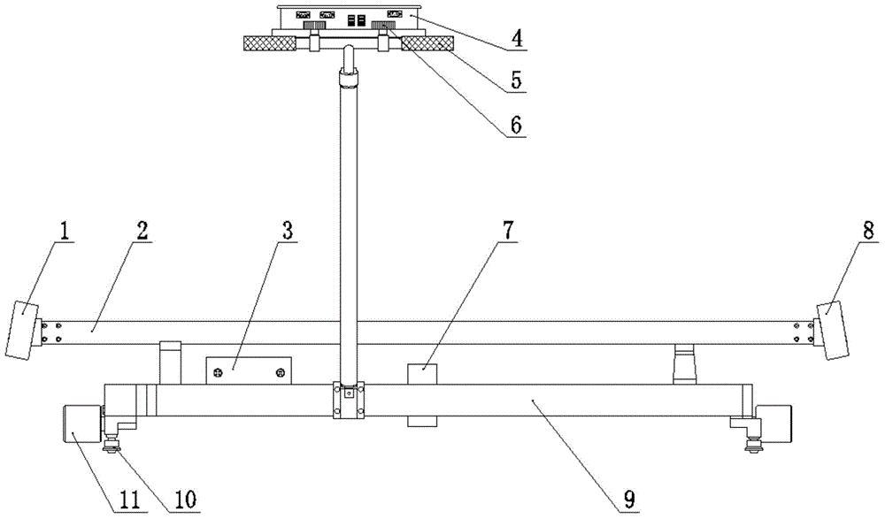 Vision measurement technology-based catenary geometric parameter measurement instrument and detection method