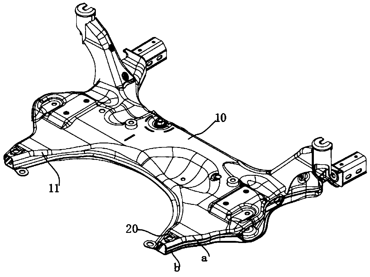 Auxiliary frame structure