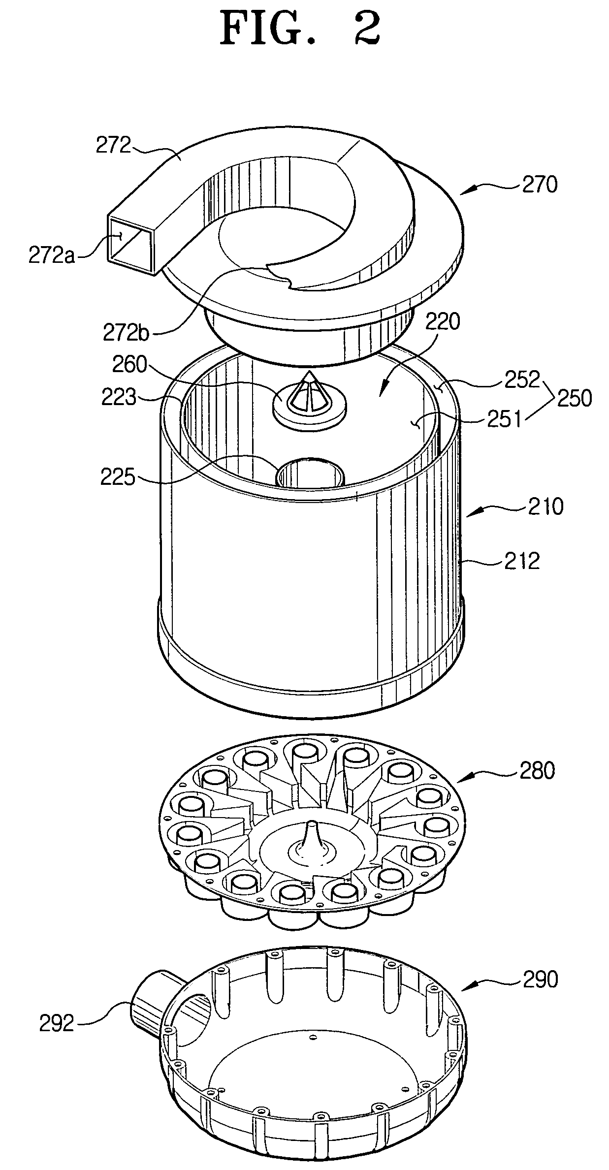 Cyclone dust collection apparatus