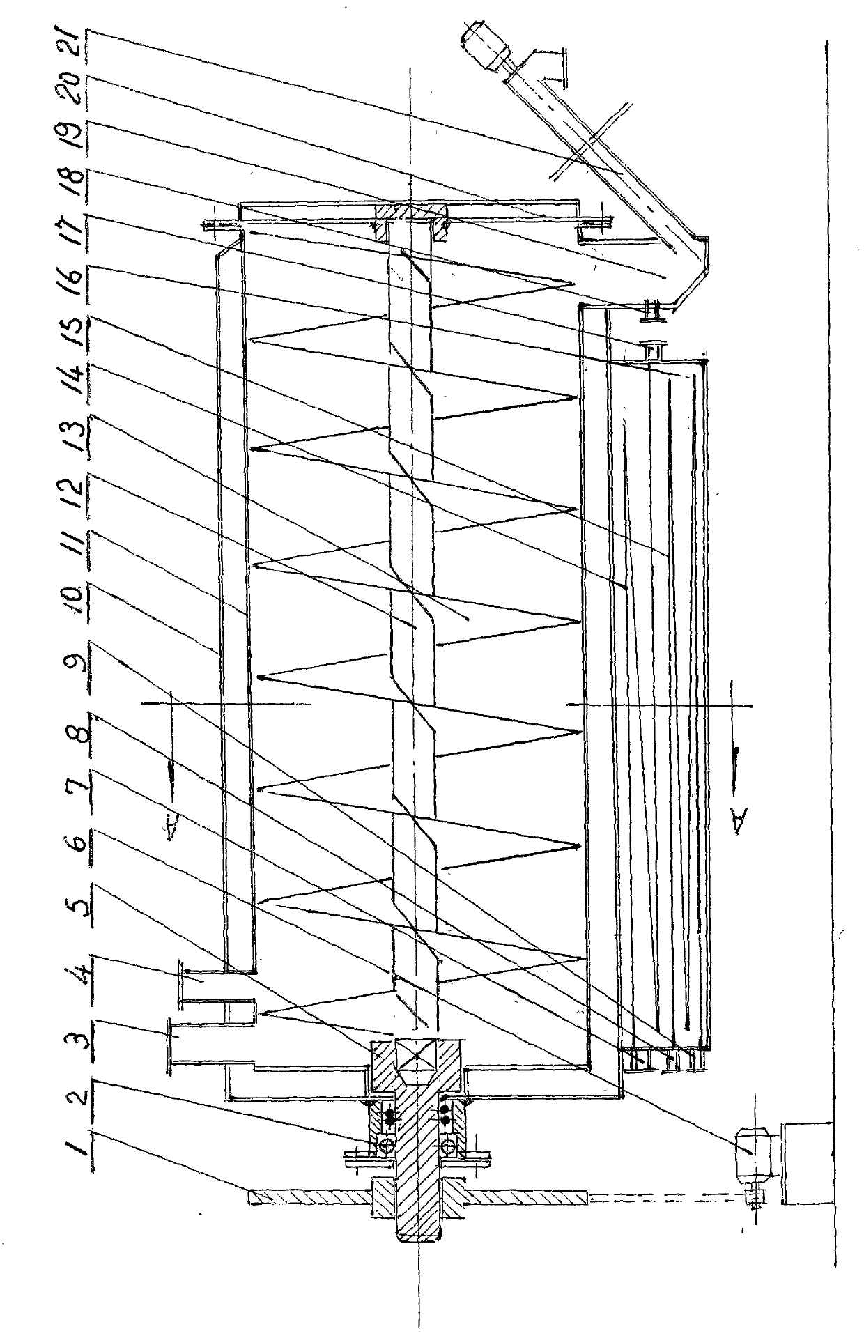 Continuous reverse flow extracting tank