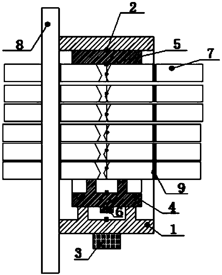 Device and method for length fixing and notch positioning of welded joint impact specimens