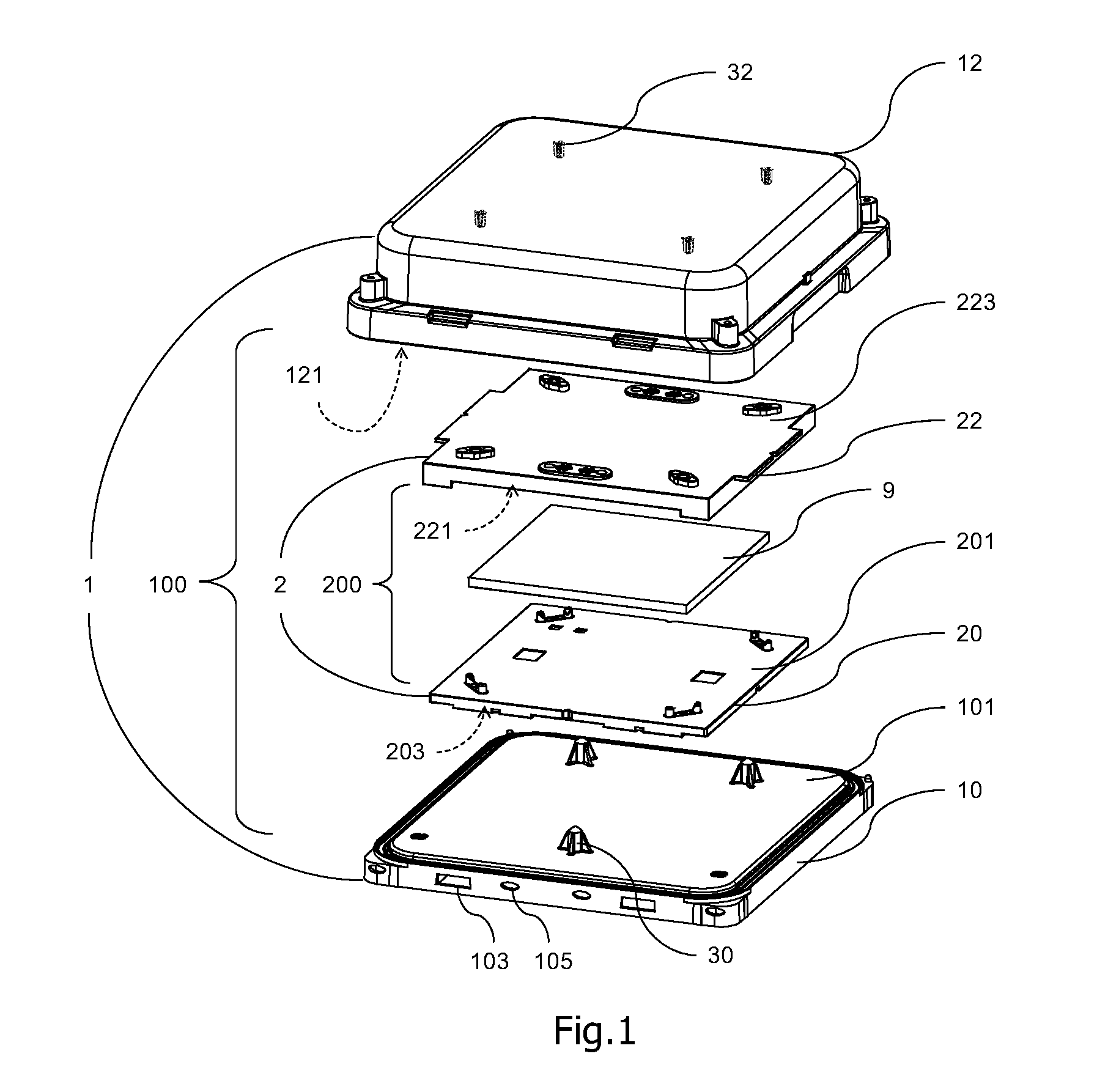 EUV pod with fastening structure