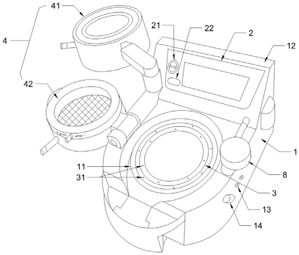 Dental brace film pressing machine