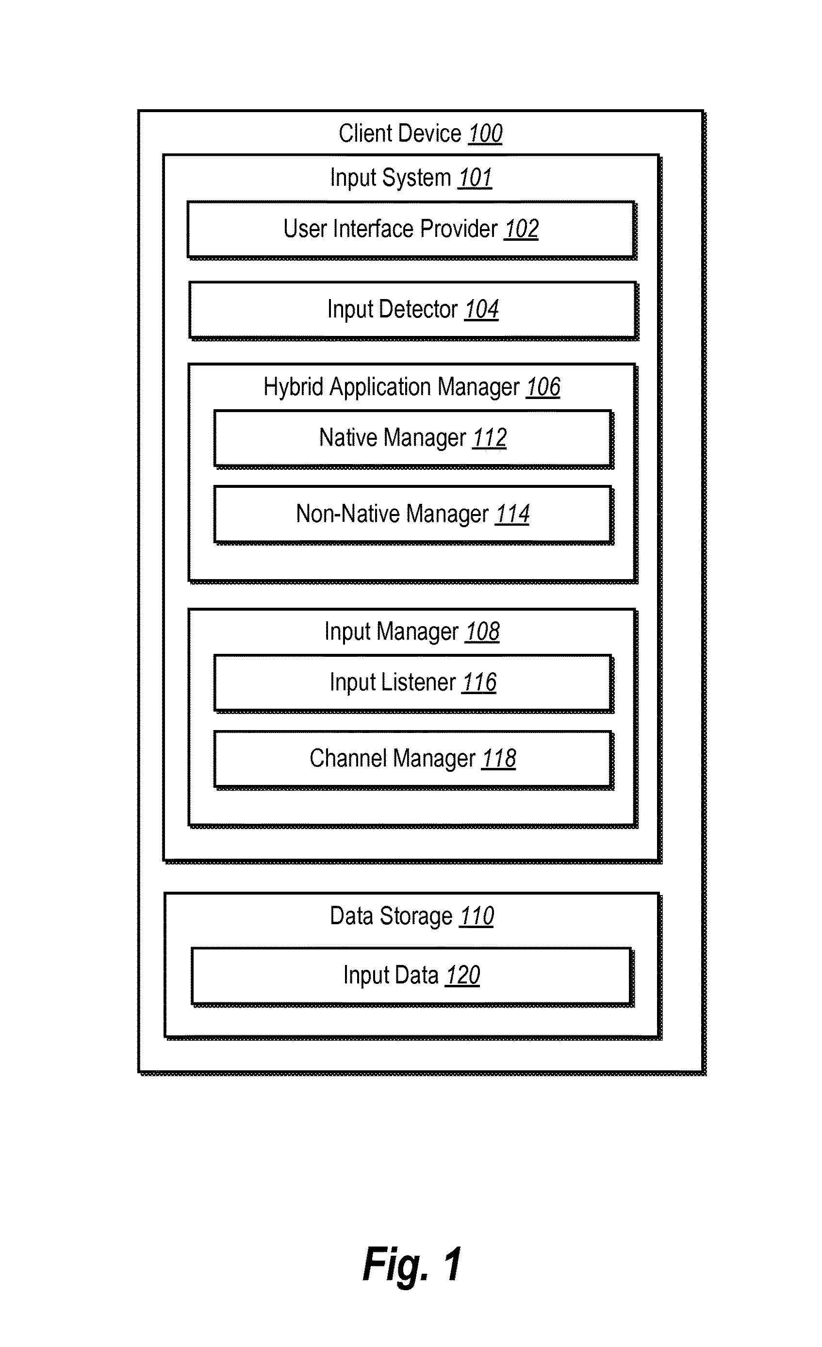 Processing touch gestures in hybrid applications