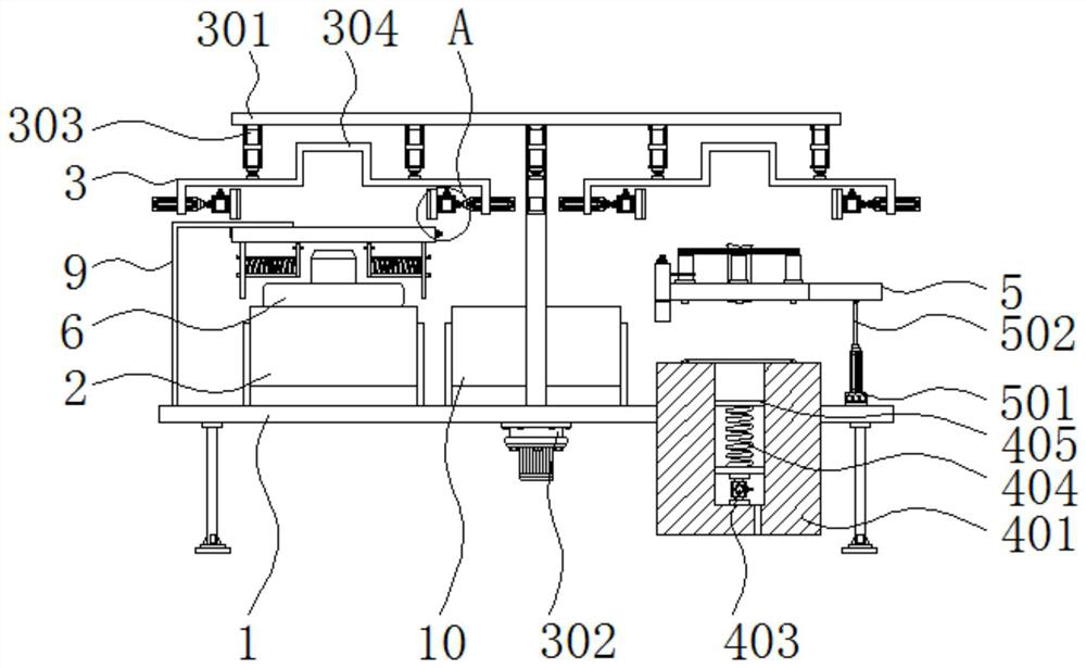 Turn-over and detection integrated device for flange processing