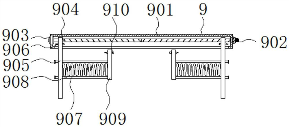 Turn-over and detection integrated device for flange processing