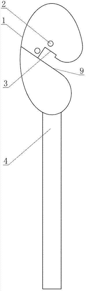 Fold edge type dental floss blade