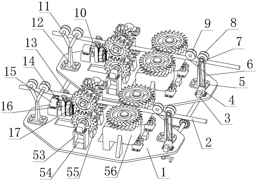 Deicing robot for double spacing-variable electric wires