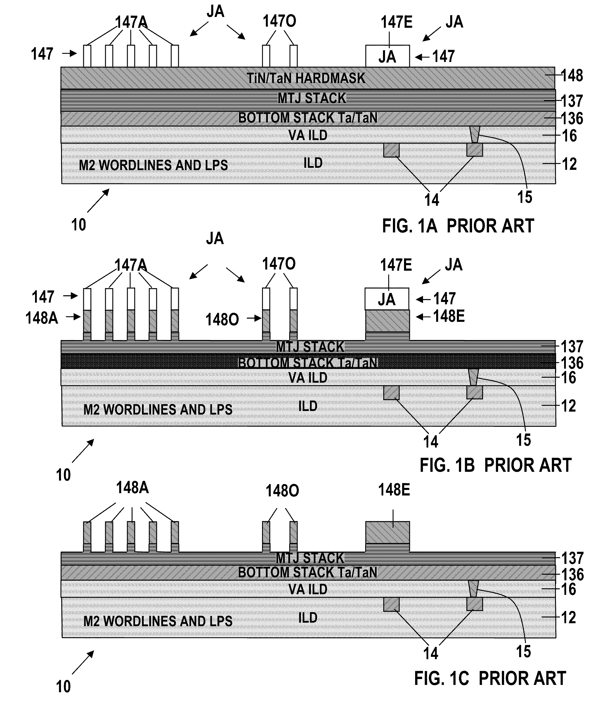 Method for integration of magnetic random access memories with improved lithographic alignment to magnetic tunnel junctions