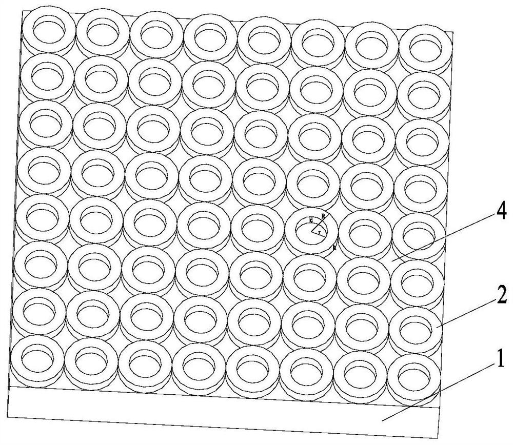 Ordered closed type micro-nano composite structure anti-icing surface and preparation method thereof