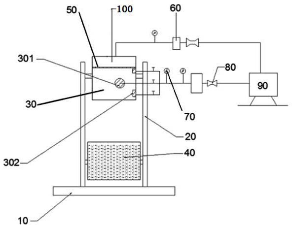 Device and method for visual cement slurry gelation strength monitoring of retaining wall