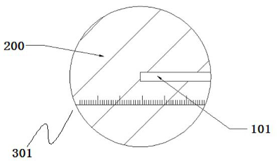 Device and method for visual cement slurry gelation strength monitoring of retaining wall