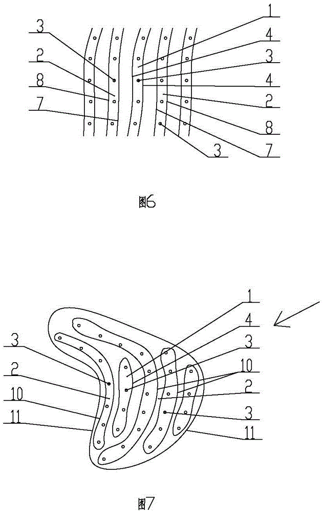 Structure and application method for improving snowmelt water infiltration rate in non-irrigated Haloxylon planting area