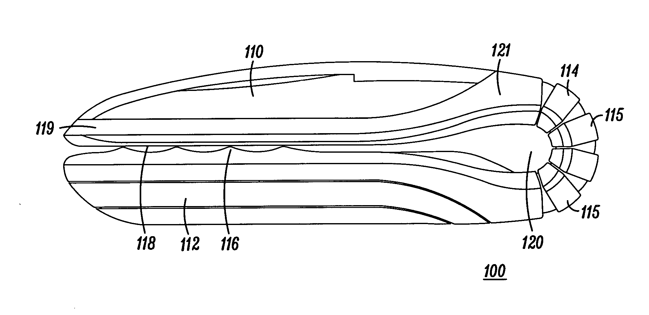 Flexible hinge for portable electronic device