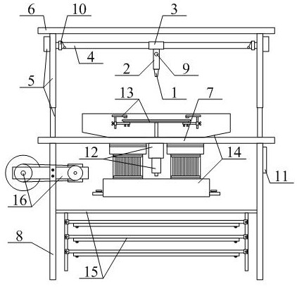 Intelligent multi-functional printing and dyeing device for non-woven fabric for processing paper diapers