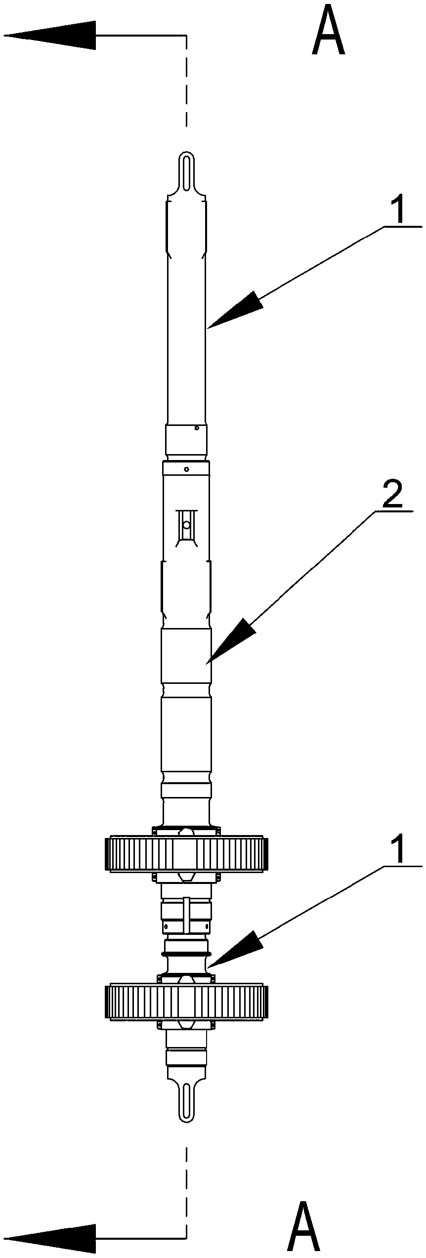 Electric coaxial type unmanned helicopter transmission system