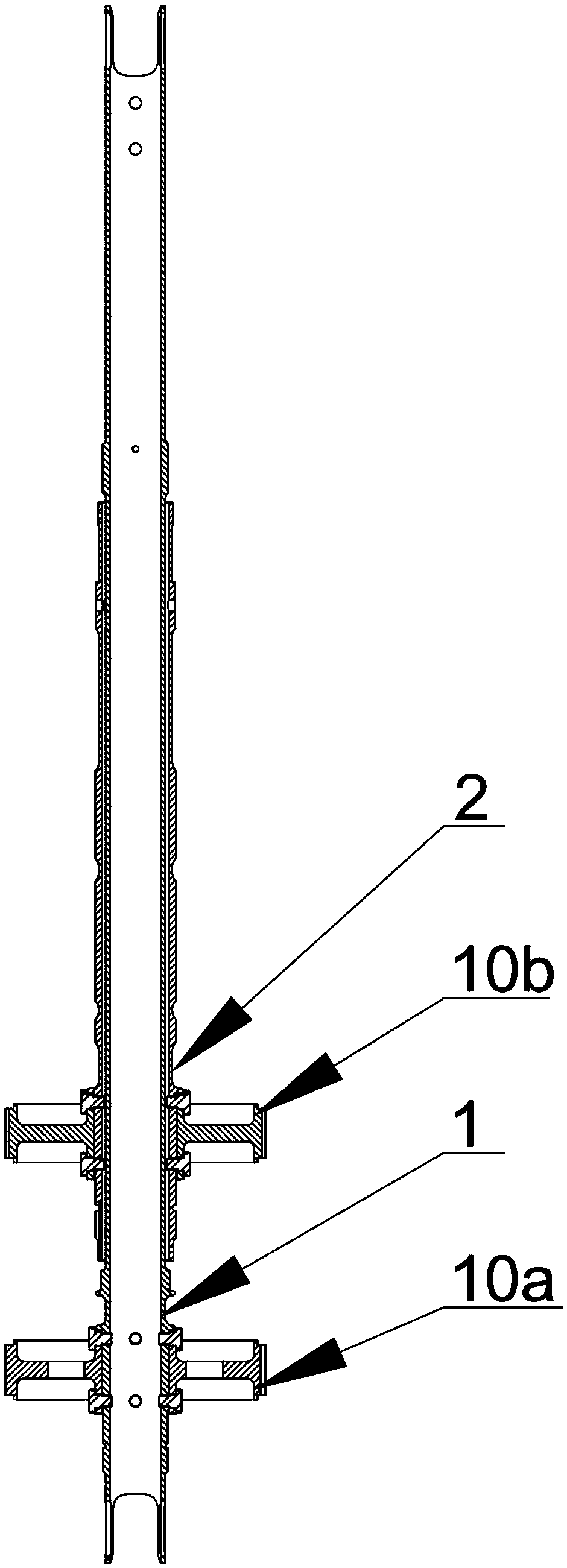 Electric coaxial type unmanned helicopter transmission system