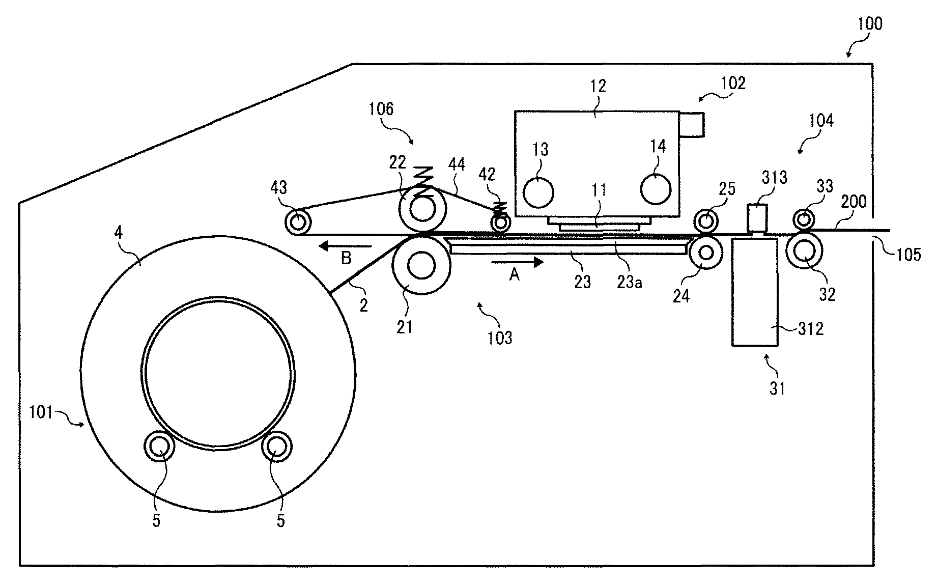 Image forming apparatus forming an image on adhesive face of print medium