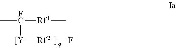 Polyesters comprising fluorovinylether functionalized aromatic moieties