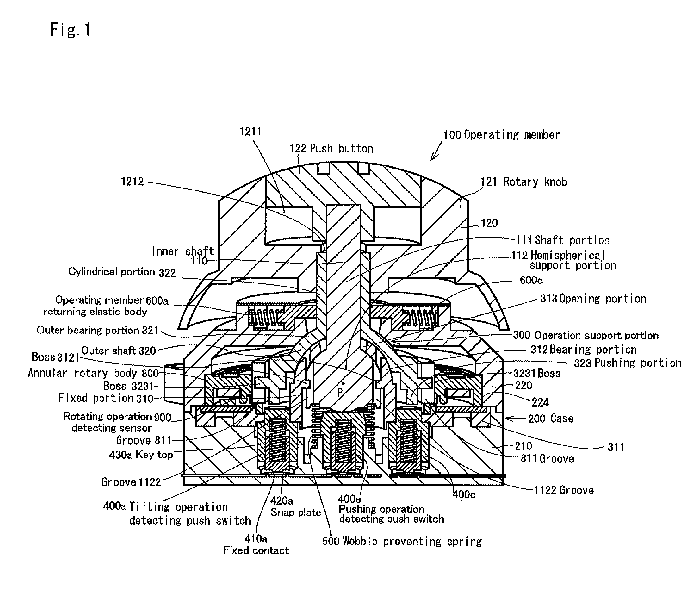 Compound operation input device